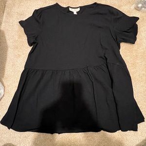 Black babydoll Motherhood Maternity shirt